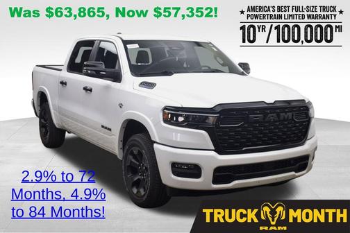 Bright White Clearcoat 2026 RAM 1500 Big Horn/Lone Star