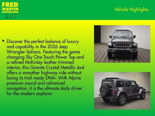 2026 Jeep Wrangler Sahara