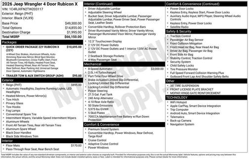 REIGN 2026 Jeep Wrangler Rubicon