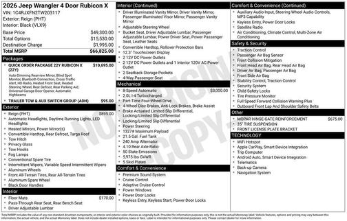 2026 Jeep Wrangler Rubicon