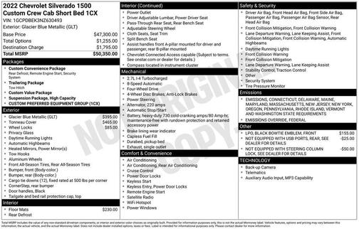 2022 Chevrolet Silverado 1500 Custom