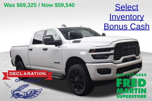 Bright White Clearcoat 2026 RAM 2500 Big Horn