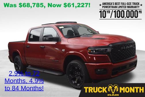 Molten Red Pearlcoat 2026 RAM 1500 Big Horn/Lone Star