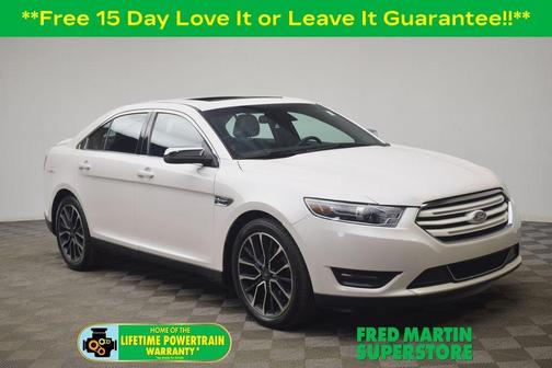 White Platinum Tri-Coat Metallic 2019 Ford Taurus Limited
