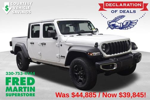 Bright White Clearcoat 2026 Jeep Gladiator Sport