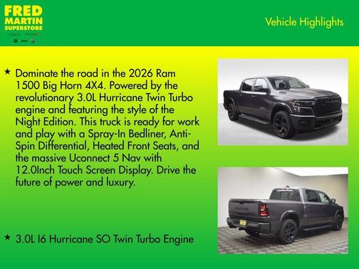 2026 RAM 1500 Big Horn/Lone Star