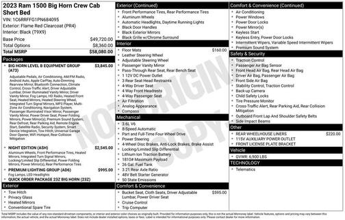 2023 RAM 1500 Big Horn