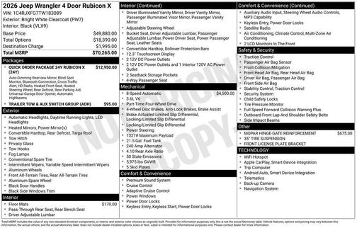 2026 Jeep Wrangler Rubicon