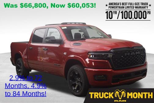 Molten Red Pearlcoat 2026 RAM 1500 Big Horn/Lone Star