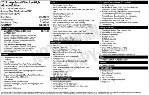 2019 Jeep Grand Cherokee Altitude