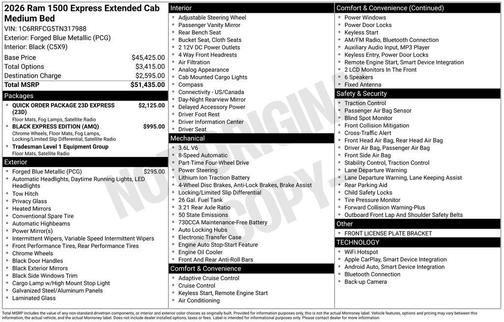 2026 RAM 1500 Express
