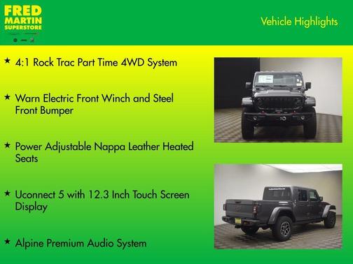 Granite Crystal Clearcoat Metallic 2026 Jeep Gladiator Rubicon