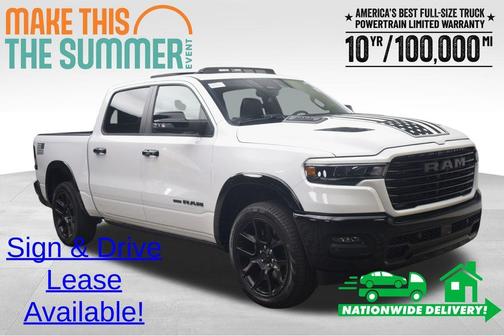Bright White Clearcoat 2026 RAM 1500 Laramie