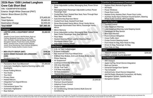 2026 RAM 1500 Limited