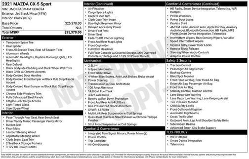 2021 Mazda CX-5 Sport
