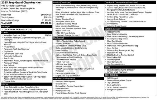 2025 Jeep Grand Cherokee 4xe Base