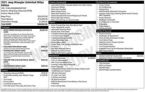 2021 Jeep Wrangler Unlimited Sport