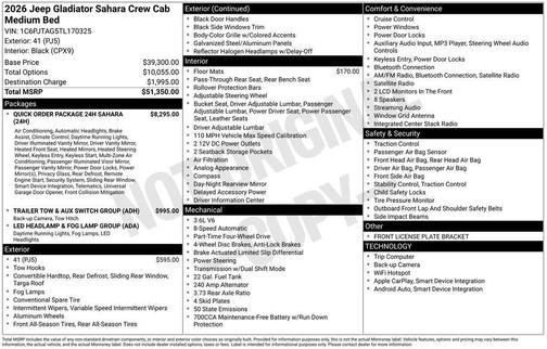 2026 Jeep Gladiator Sport