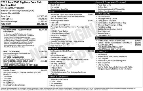 Ceramic Gray Clearcoat 2026 RAM 2500 Big Horn