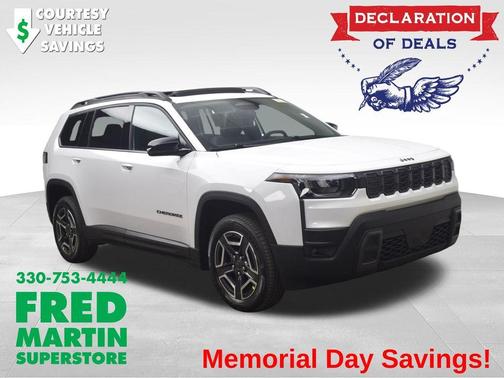 Bright White Clearcoat 2026 Jeep Cherokee LAREDO/LIMITED