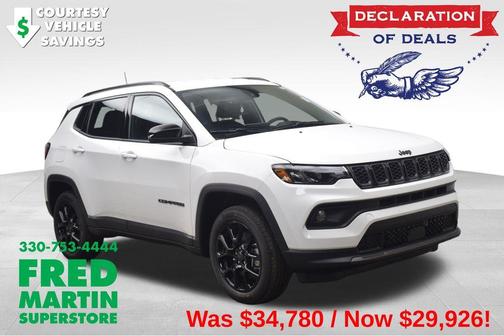 Bright White Clearcoat 2026 Jeep Compass Latitude