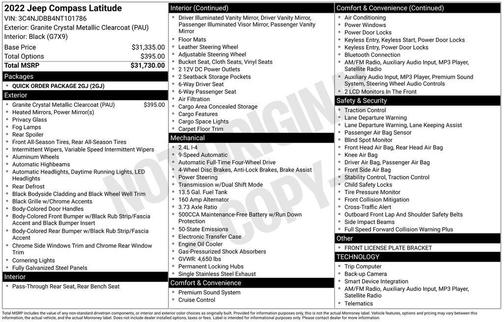 2022 Jeep Compass Latitude