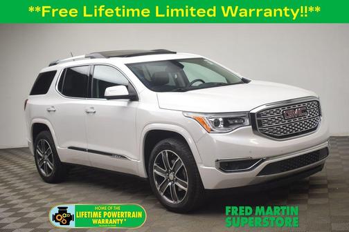 White Frost Tri-Coat 2019 GMC Acadia Denali