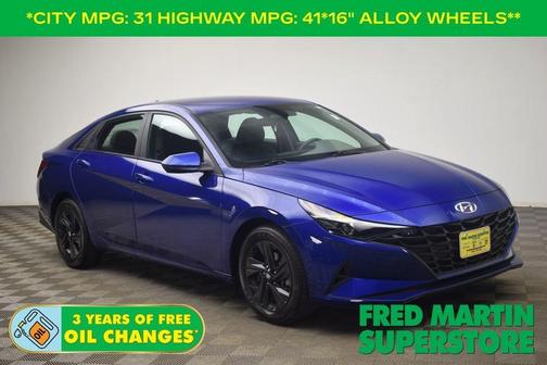 Intense Blue 2022 Hyundai ELANTRA SEL
