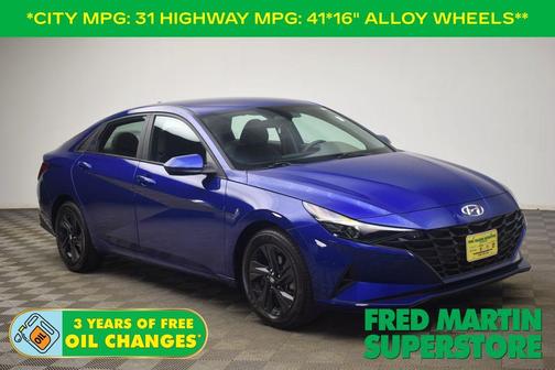 Intense Blue 2022 Hyundai ELANTRA SEL