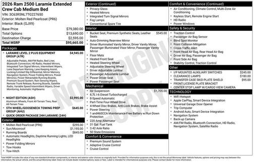 2026 RAM 2500 Laramie
