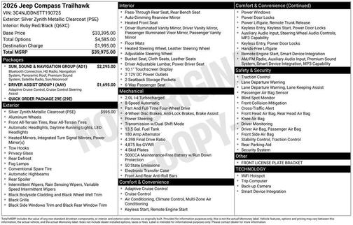 2026 Jeep Compass Trailhawk