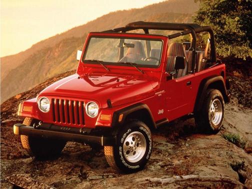 Red 2000 Jeep Wrangler SE