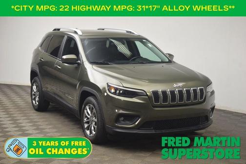 Olive Green Pearlcoat 2019 Jeep Cherokee Latitude Plus