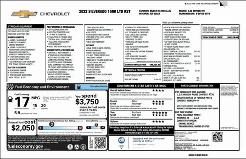 2022 Chevrolet Silverado 1500 Limited RST