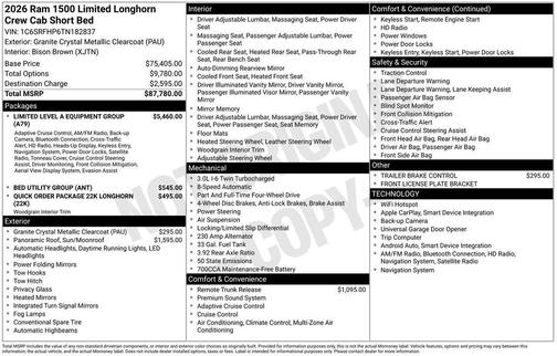 2026 RAM 1500 Limited