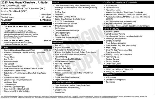 2025 Jeep Grand Cherokee L Laredo