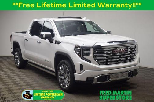 White Frost Tri-Coat 2023 GMC Sierra 1500 Denali