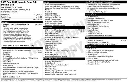 2023 RAM 2500 Laramie