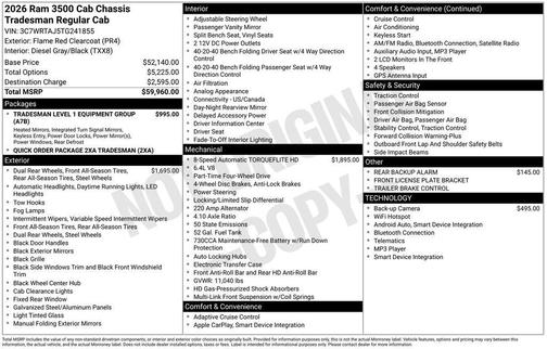 2026 RAM 3500 Tradesman/Big Horn