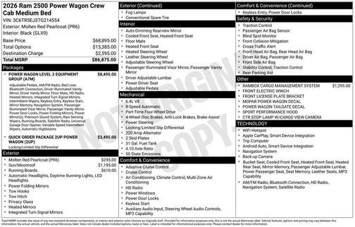 2026 RAM 2500 Rebel/Power Wagon