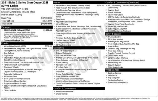 2021 BMW 228 Gran Coupe i xDrive