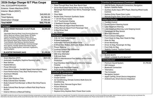 2026 Dodge Charger R/T