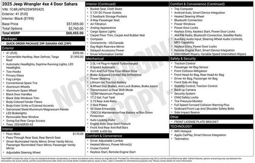 2025 Jeep Wrangler 4xe Sahara