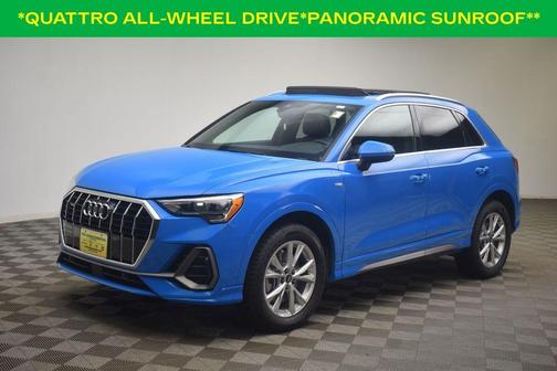 Turbo Blue 2022 Audi Q3 45 S line Premium