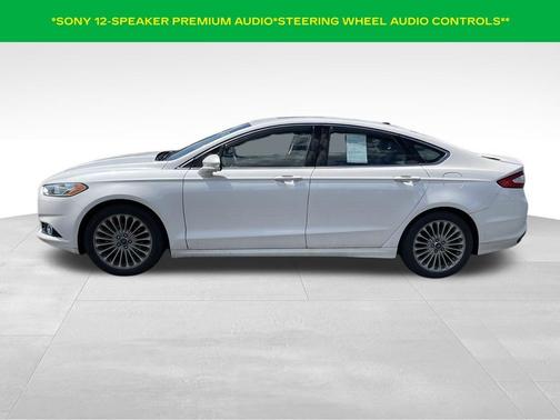 White Platinum Clearcoat Metallic 2013 Ford Fusion Titanium