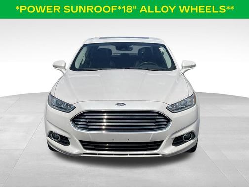 White Platinum Clearcoat Metallic 2013 Ford Fusion Titanium