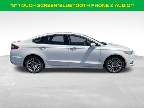 White Platinum Clearcoat Metallic 2013 Ford Fusion Titanium