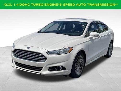 White Platinum Clearcoat Metallic 2013 Ford Fusion Titanium