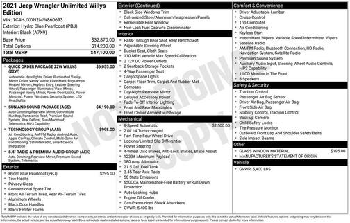 2021 Jeep Wrangler Unlimited Sport