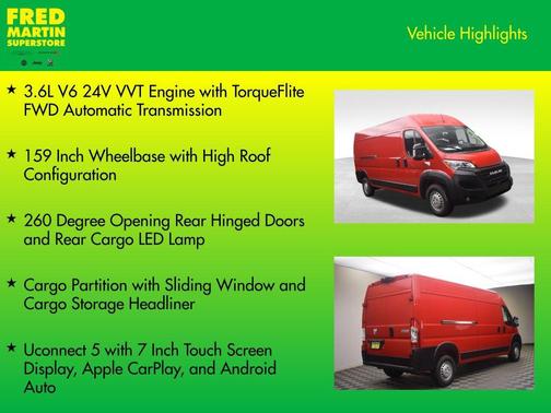 Flame Red Clearcoat 2026 RAM ProMaster 2500 High Roof